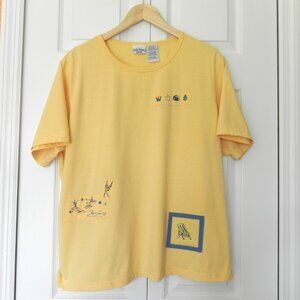 Bobbie Brooks Yellow Pullover Beach Designs Size 18/20